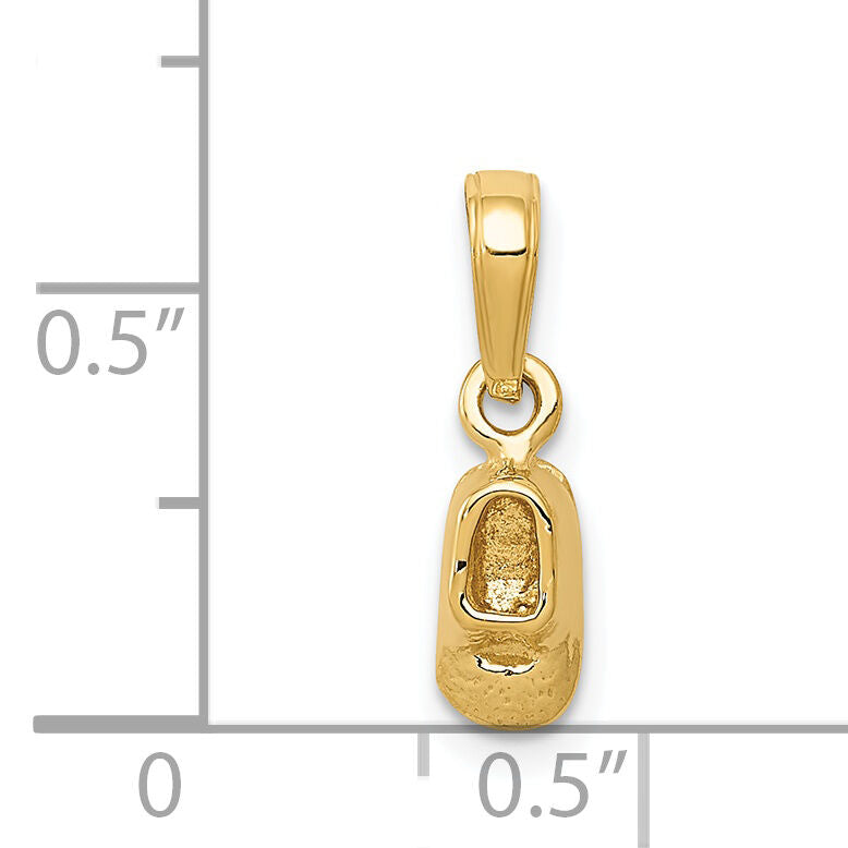 14k  3D Baby Shoe Charm-K4766