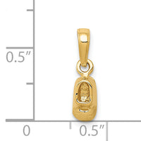 14k  3D Baby Shoe Charm-K4766