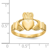 14k Men's Claddagh Ring-K4774