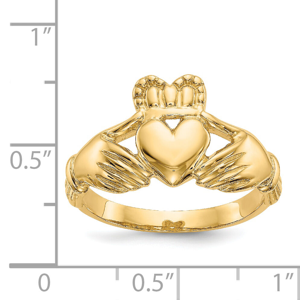 14k Men's Claddagh Ring-K4776