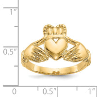 14k Men's Claddagh Ring-K4776