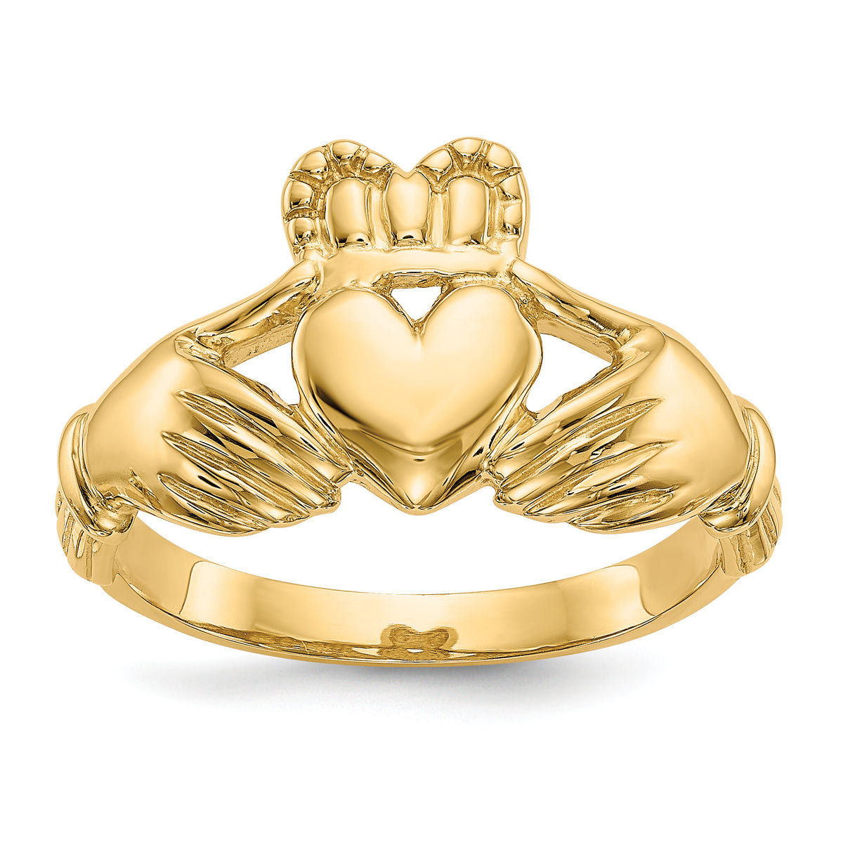 14k Men's Claddagh Ring-K4776