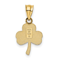 14k 3 Leaf Clover Pendant-K4779