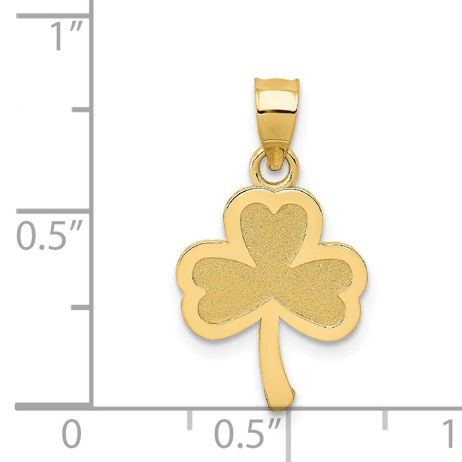 14k 3 Leaf Clover Pendant-K4779