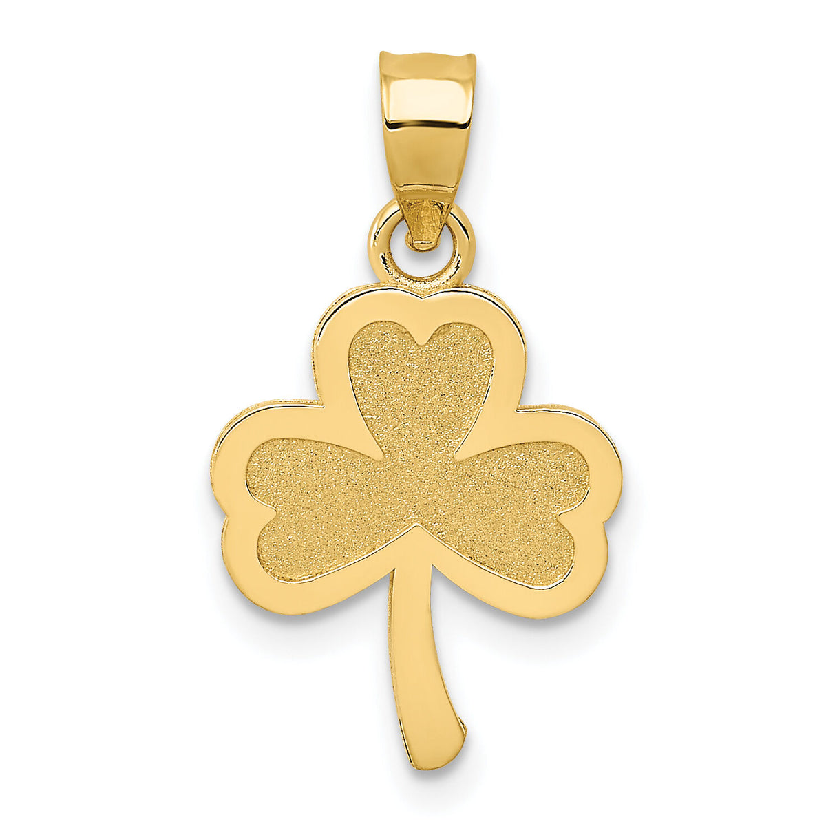 14k 3 Leaf Clover Pendant-K4779