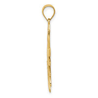 14k Filigree Sun Pendant-K4813
