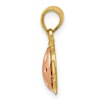 14k Two Tone Ladybug Pendant-K4820
