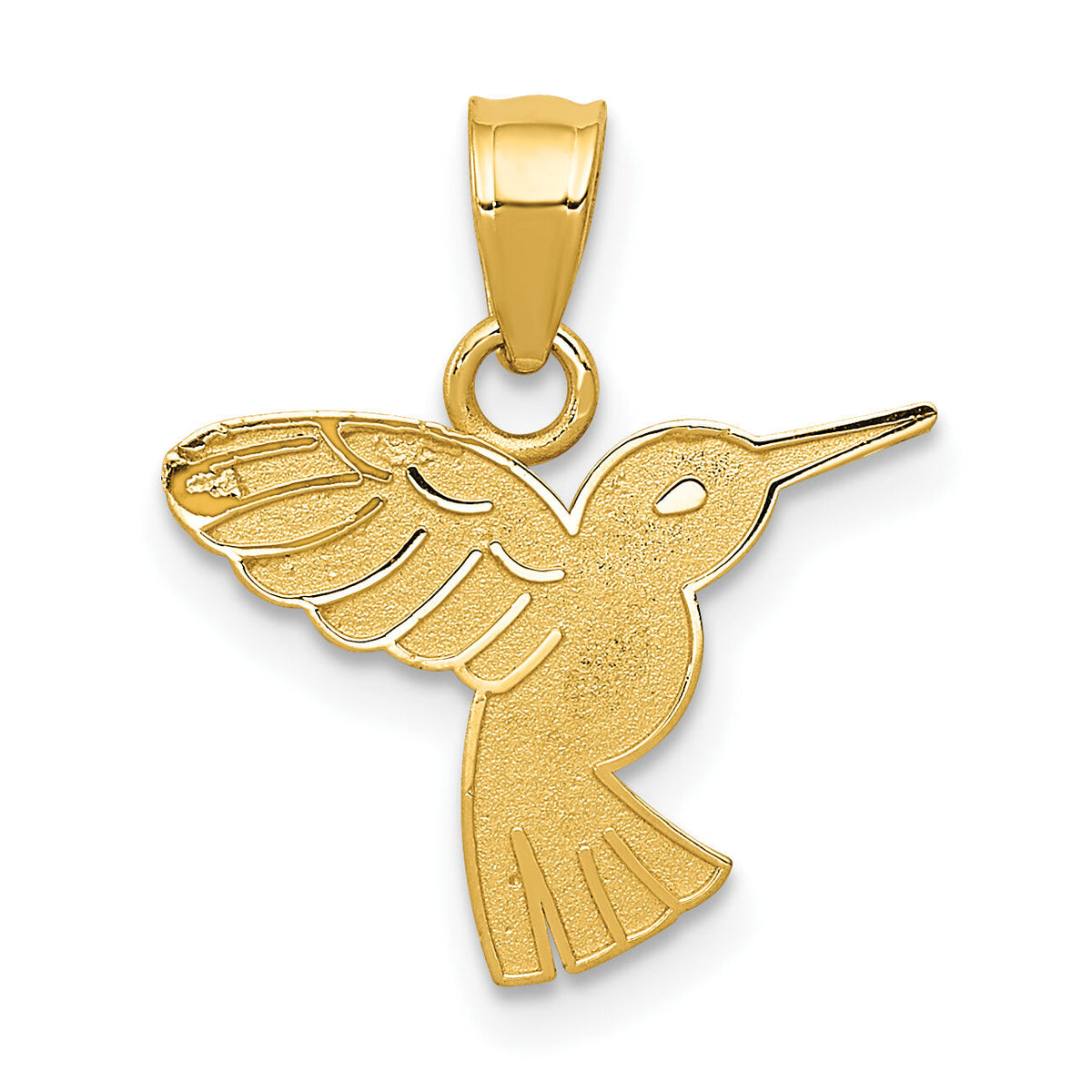 14k Hummingbird Pendant-K4831