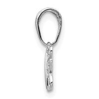 14k White Gold Polished Filigree Butterfly Charm-K4839W