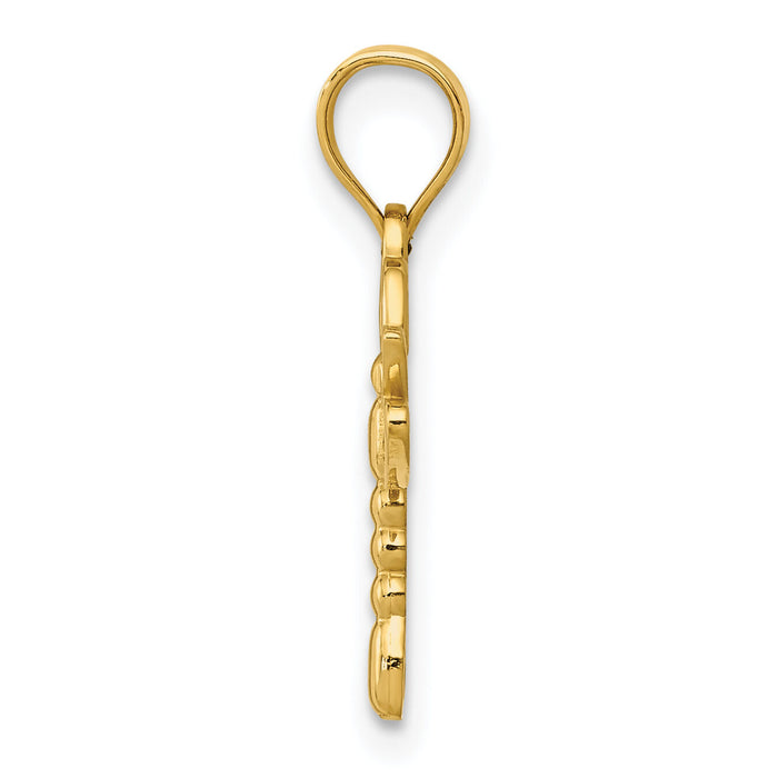 14k Dragonfly Pendant-K4851