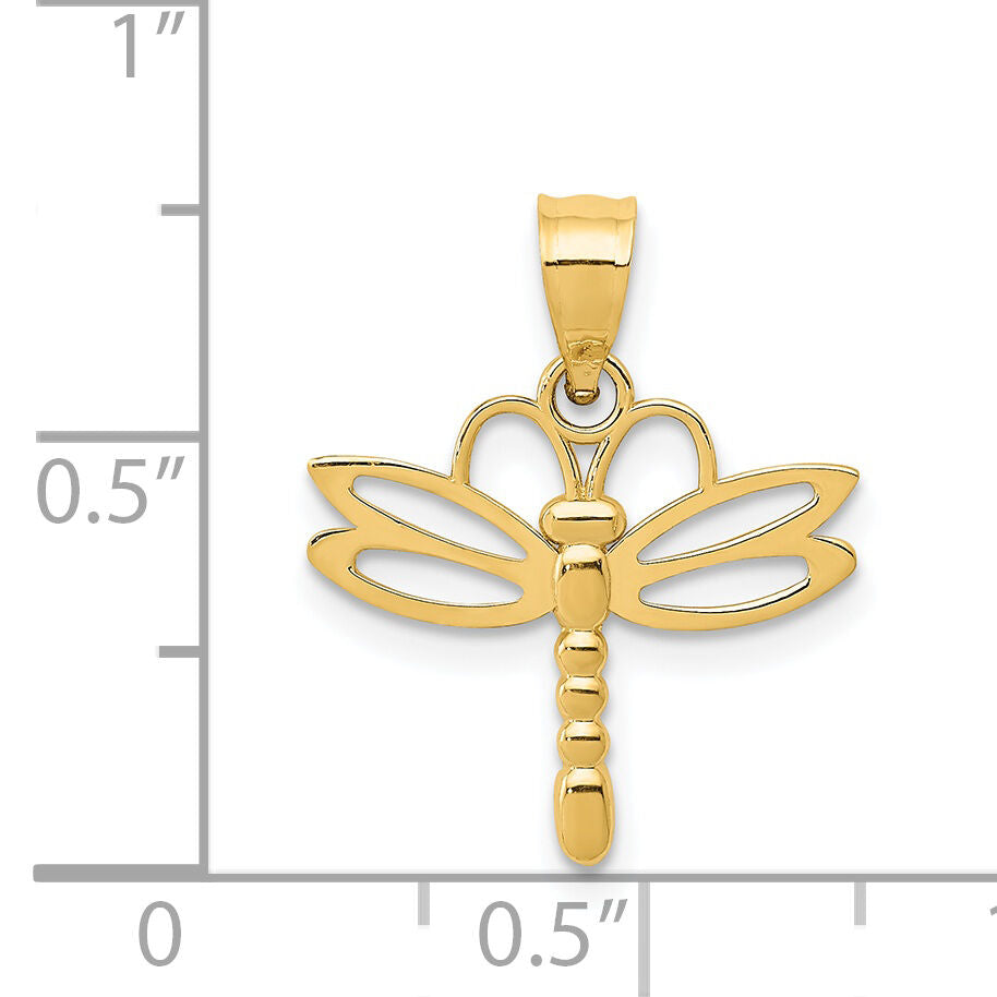 14k Dragonfly Pendant-K4851