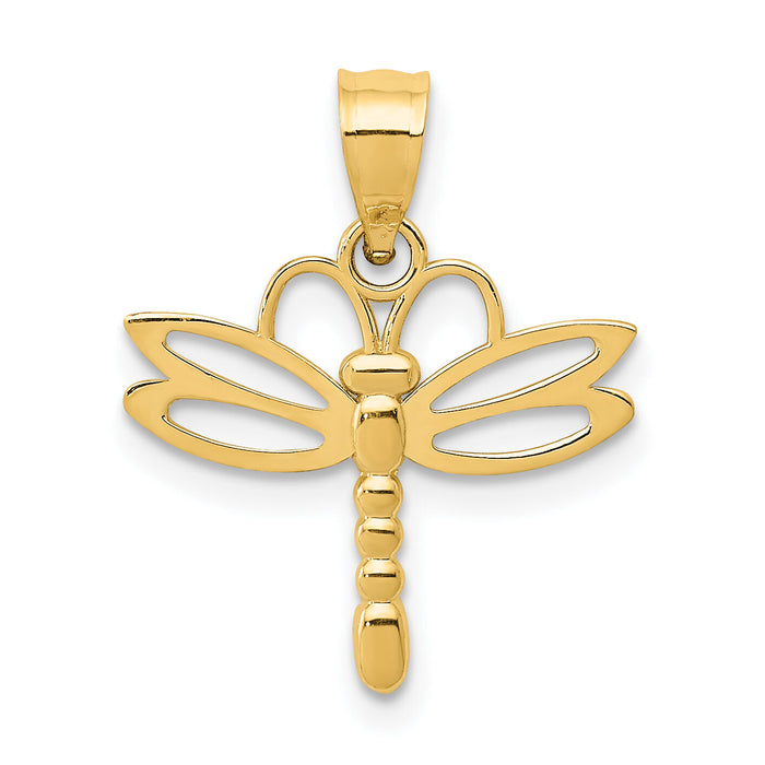 14k Dragonfly Pendant-K4851