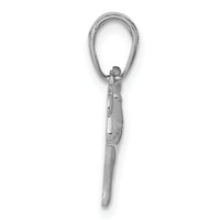 14k White Gold Polished Dog Charm-K4856W