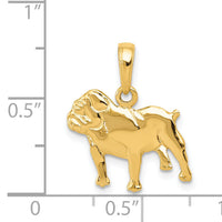 14k Bulldog Charm-K4858