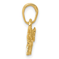 14k Polished Elephant Charm-K4863