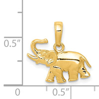 14k Polished Elephant Charm-K4863