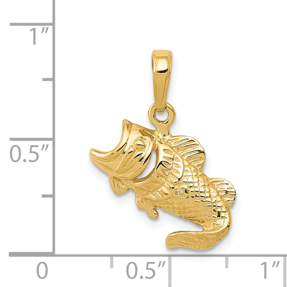 14k Small Fish Charm-K4869