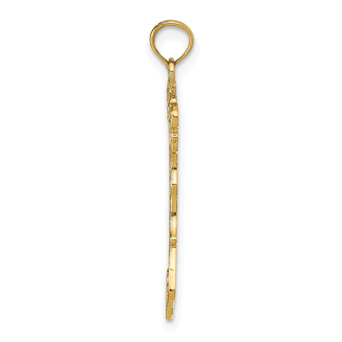 14K Map with ITALY Charm-K4921