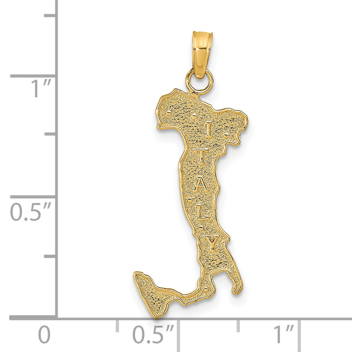14K Map with ITALY Charm-K4921