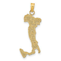 14K Map with ITALY Charm-K4921