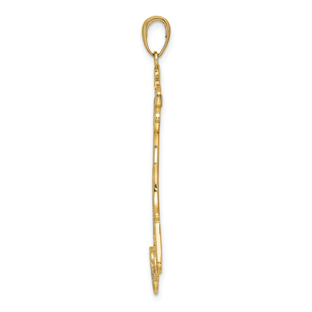 14K Large Map with ITALY Pendant-K4922