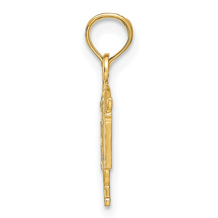14k RN Registered Nurse Pendant-K4930