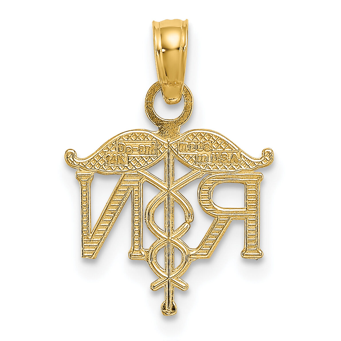 14k RN Registered Nurse Pendant-K4930