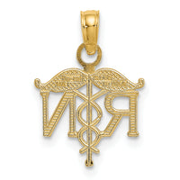 14k RN Registered Nurse Pendant-K4930