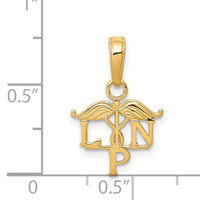 14k LPN Symbol Pendant-K4933