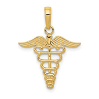14k Caduceus Charm-K4935