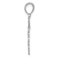 14k White Gold Caduceus Charm-K4935W