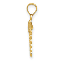 14k Caduceus Medical Pendant-K4937