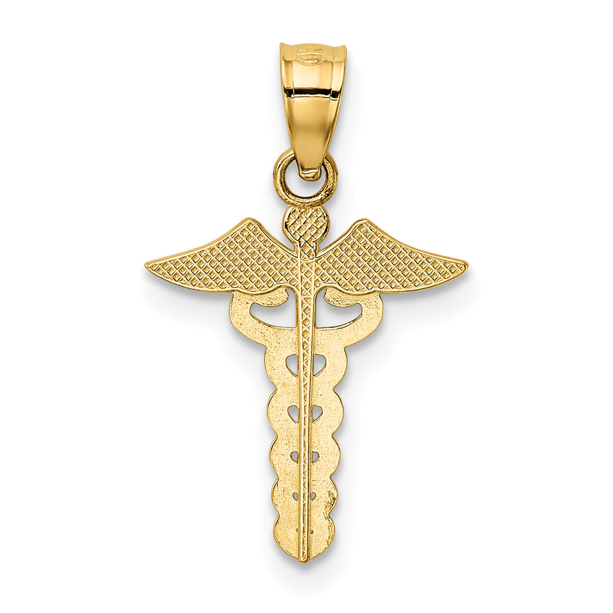14k Caduceus Medical Pendant-K4937