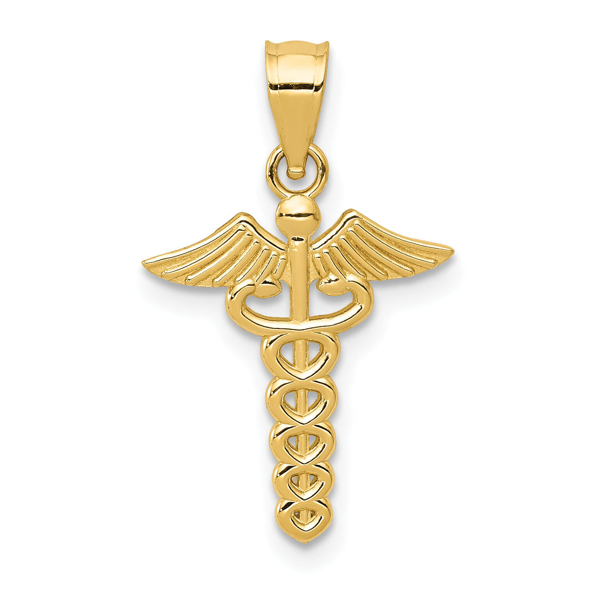 14k Caduceus Medical Pendant-K4937