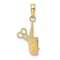 14k Comb and Scissors Charm-K4940
