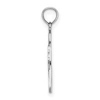 14k White Gold Comb and Scissors Charm-K4940W