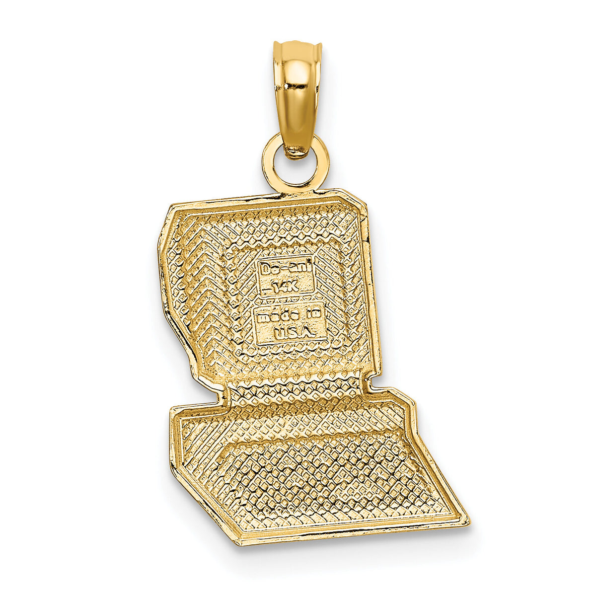 14k COMPUTER WHIZ Charm-K4942