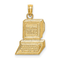 14k COMPUTER WHIZ Charm-K4942