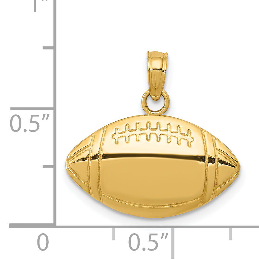 14k Football Charm-K4952