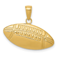 14k Polished Medium Football Charm-K4953