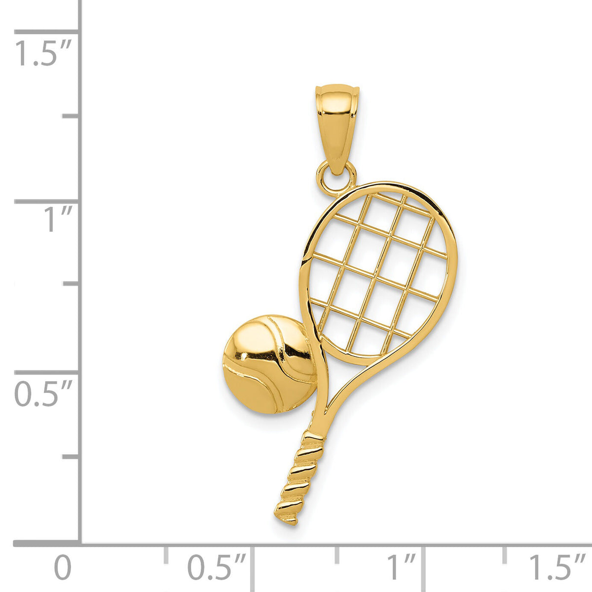 14k Tennis Racquet Charm-K4958