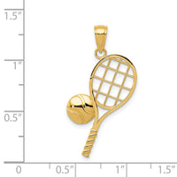 14k Tennis Racquet Charm-K4958