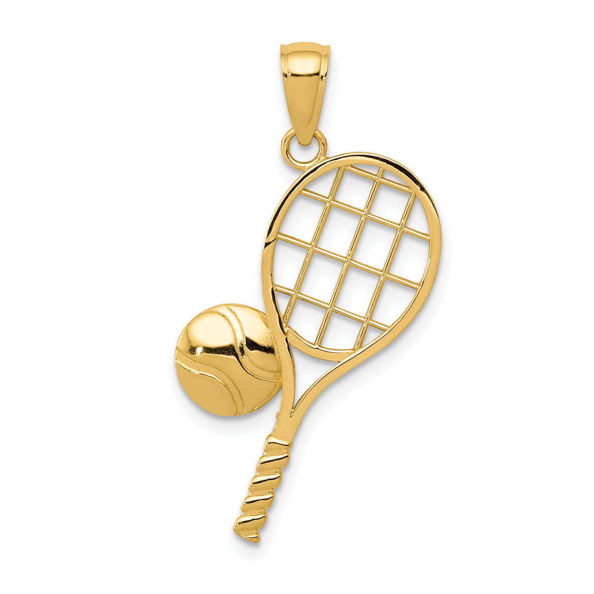 14k Tennis Racquet Charm-K4958