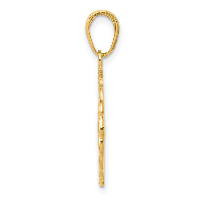 14k Swimming Charm-K4959