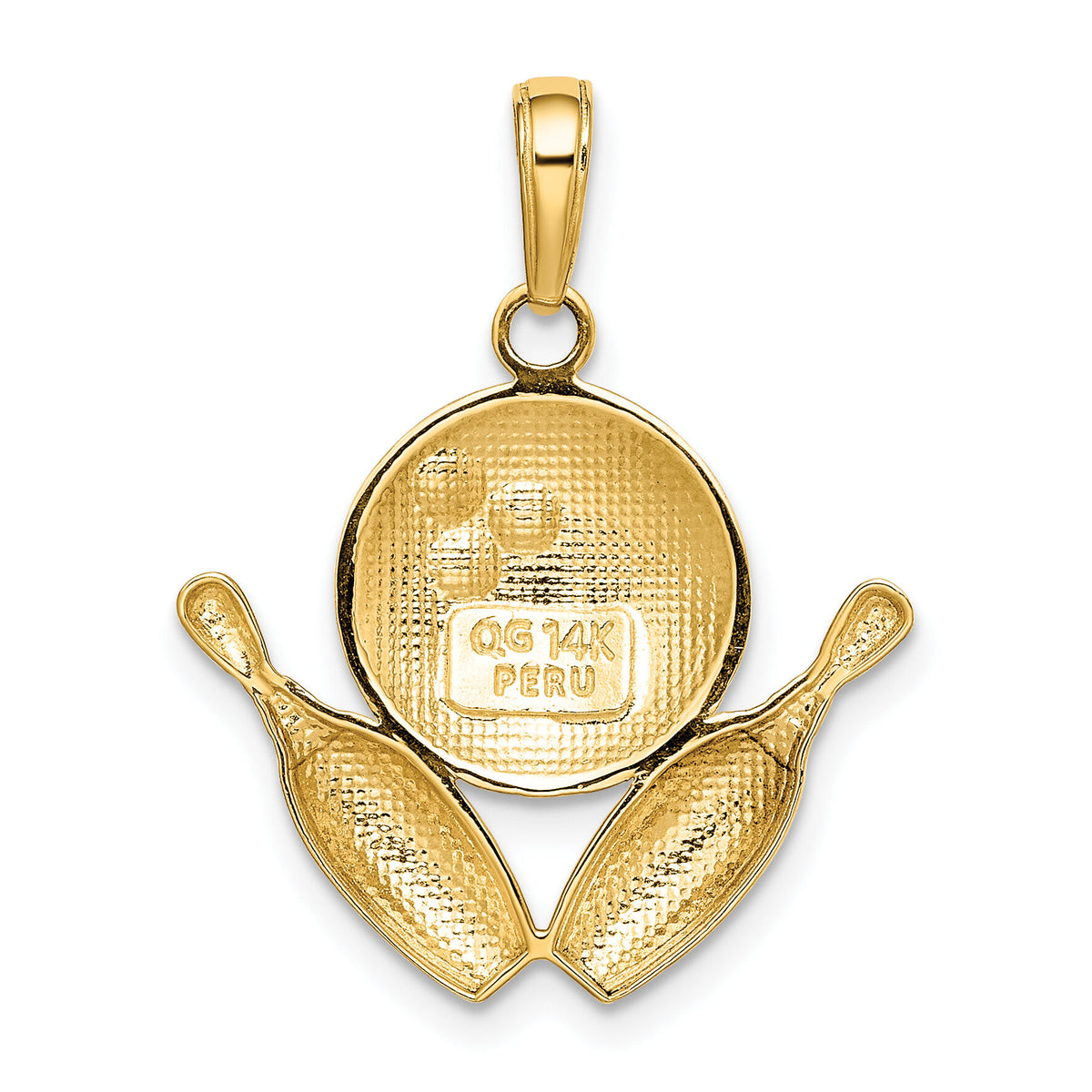 14k Bowling Theme Charm-K4960