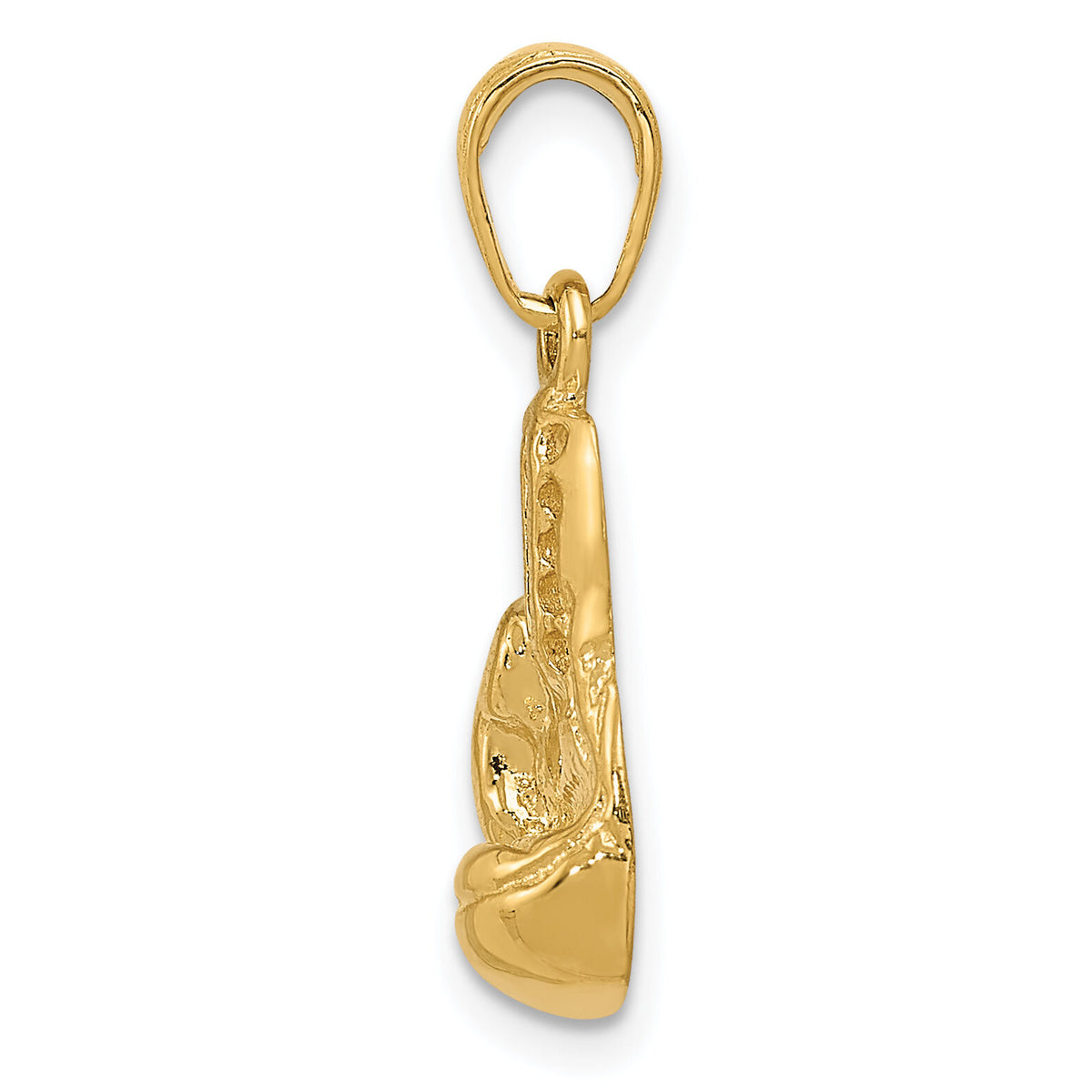 14K Polished Cut-out Boxing Glove Charm-K4962