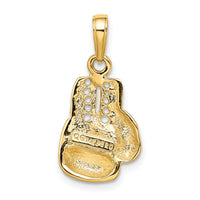 14K Polished Cut-out Boxing Glove Charm-K4962