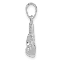 14k White Gold Lg Boxing Glove Charm-K4962W