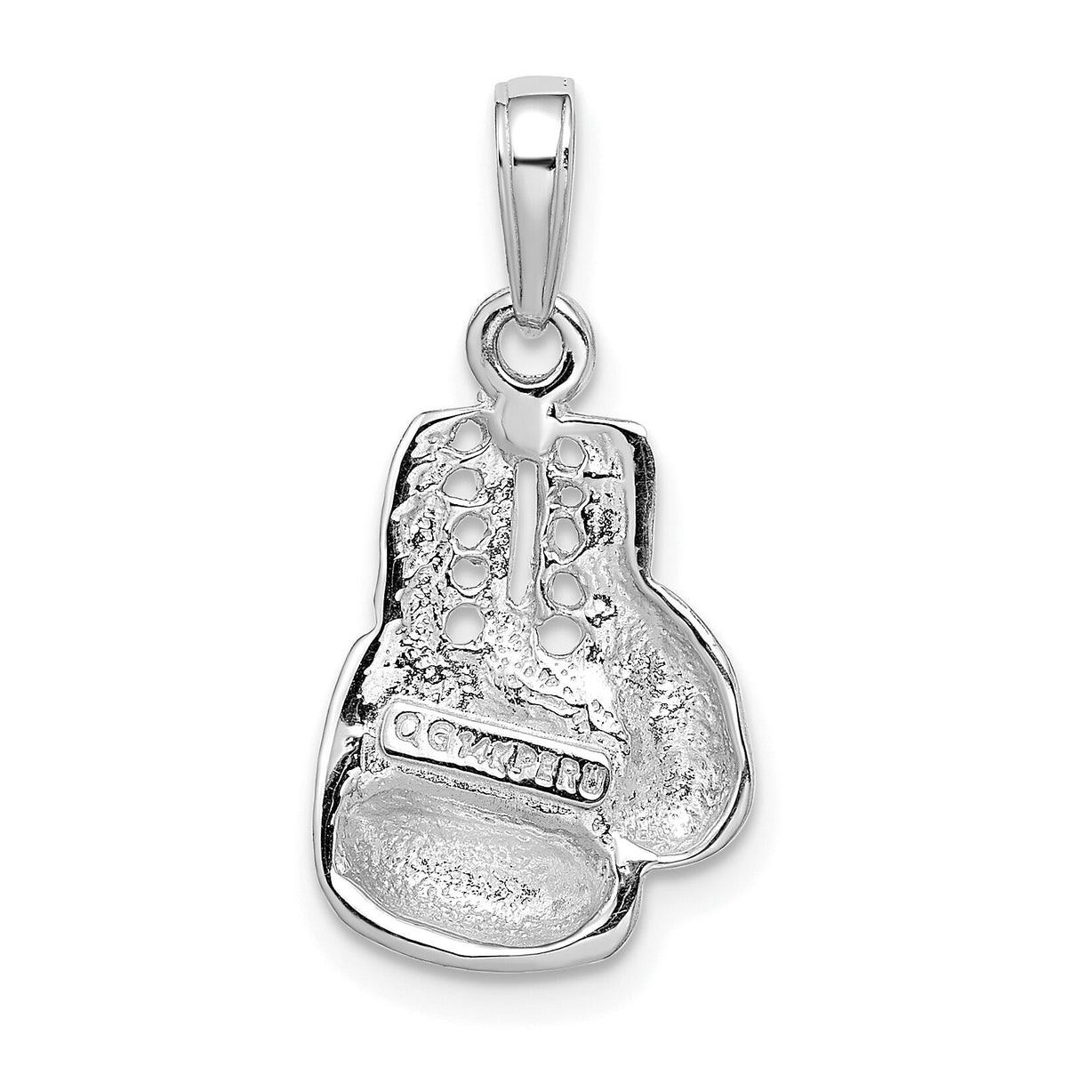 14k White Gold Lg Boxing Glove Charm-K4962W