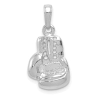 14k White Gold Lg Boxing Glove Charm-K4962W